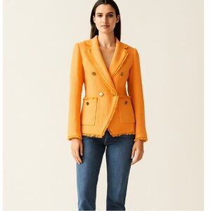 New House of Harlow 1960
× REVOLVE Orange Tweed
Blazer Jacket NWT Size XS